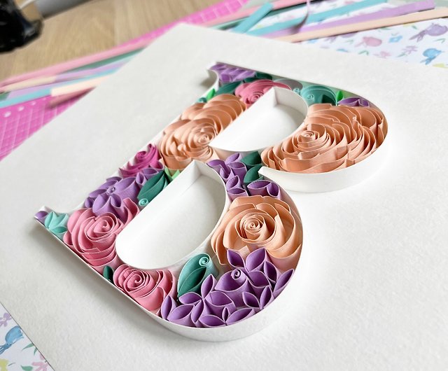 Set of patterns  Quilling templates with Alphabet A-Z - Inspire