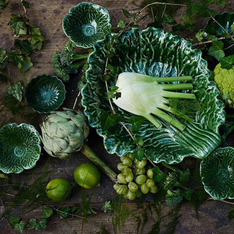 Bowl Veggie L Green - Bowls - Porcelain 