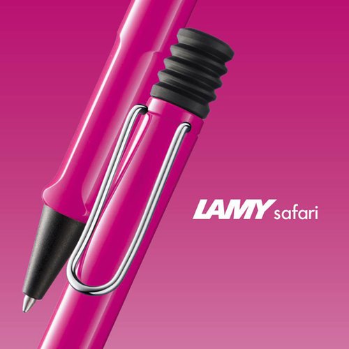 LAMY TAIWAN 官方旗艦館 LAMY 原子筆 / safari 狩獵者系列 - 桃紅色