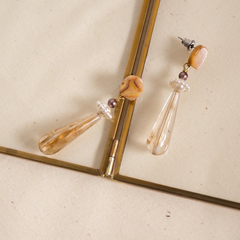 Desert Shimmer Drop Earrings - Earrings & Clip-ons - Other Metals Gold