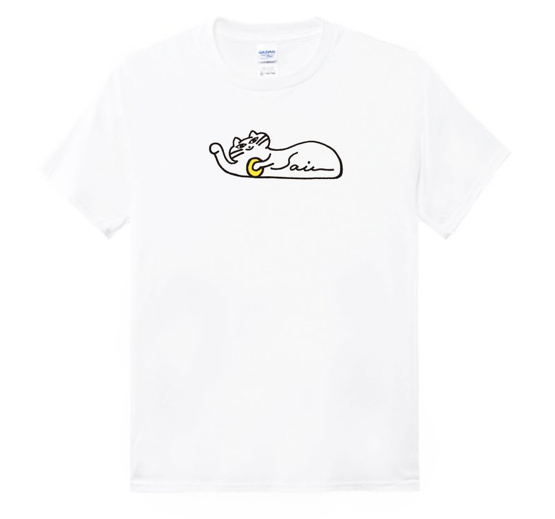 T-shirt T恤 衣服 衣 白上衣 白衣 潮T 潮服 棉 美國棉 吸汗 運動 - 帽T/大學T - 棉．麻 白色