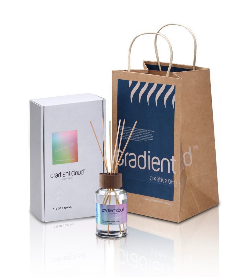 Gradient Cloud | Indoor Diffuser Gift Box 200ml-Woody Fragrance-Two Choices - น้ำหอม - น้ำมันหอม 