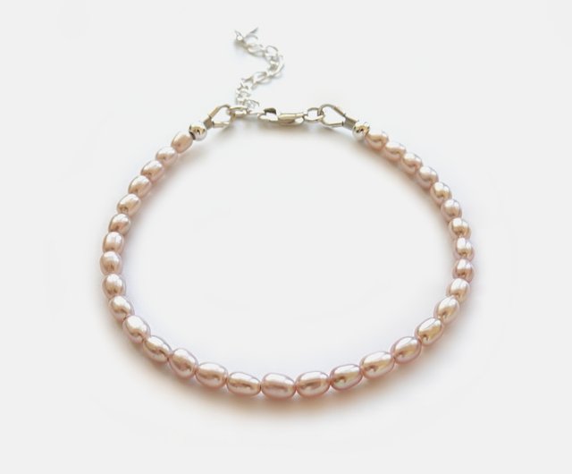 Pastel Cultured Freshwater Pearl Bracelet Sterling Silver Adjustable Length Pastel Cultured Freshwater Pearl Bracelet Sterling Silver Adjustable Length