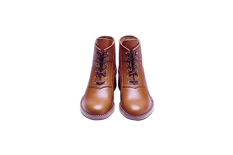 Stitching Sole_Flow_Tan - Men's Boots - Genuine Leather Orange
