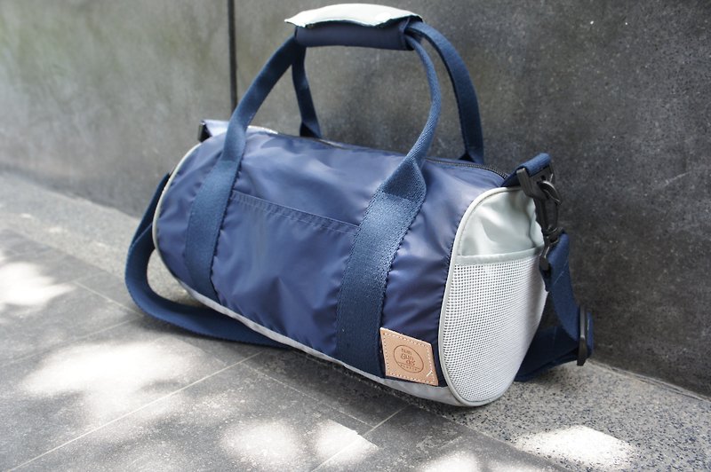 Duffle bag - 側背包/斜背包 - 棉．麻 藍色