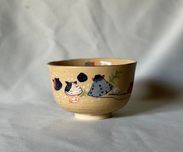 抹茶茶碗 貝の絵 - ショップ Hosengama 茶碗・ボウル - Pinkoi