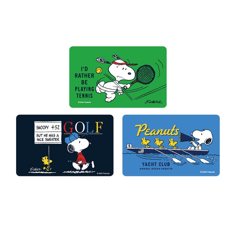 All-in-One Card PLUS | SNOOPY Sports Series - Striving forward/Best condition/Fierce competition - แกดเจ็ต - พลาสติก หลากหลายสี