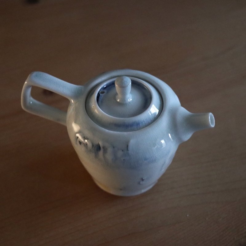 玄白・柴燒壺165 cc - 茶具/茶杯 - 瓷 白色