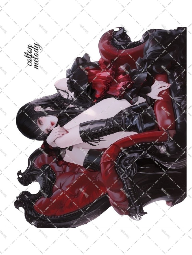 original sticker no.6499 人物ステッカー オリジナルステッカー 人物ステッカー 女の子ステッカー オリジナル人物ステッカー - 貼紙 - 紙 