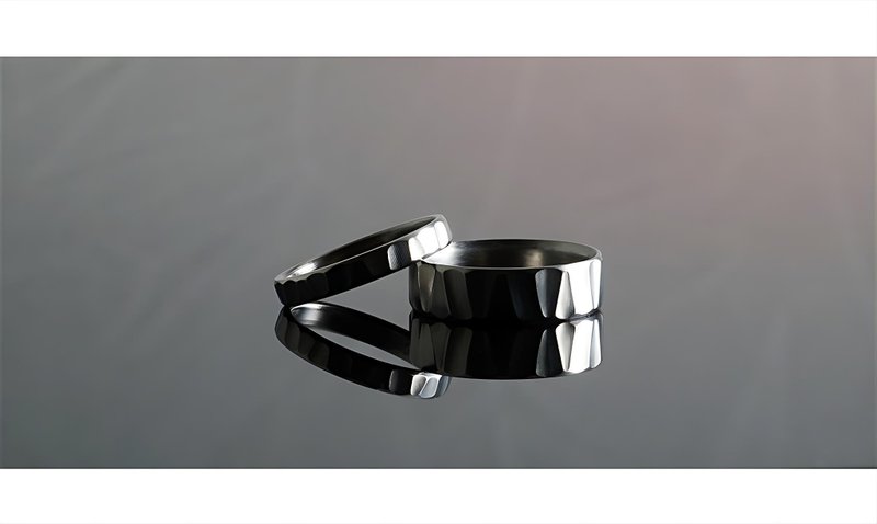 Titanvek rock series-titanium alloy men's and women's rings - แหวนทั่วไป - โลหะ หลากหลายสี