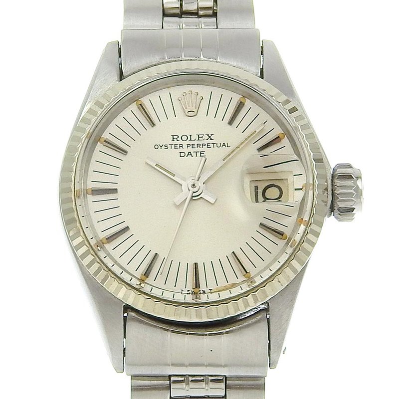 【日本直送】ロレックス ROLEX デイト 腕時計 6517 SS 自動巻き シルバー文字盤【中古】 - 女錶 - 不鏽鋼 