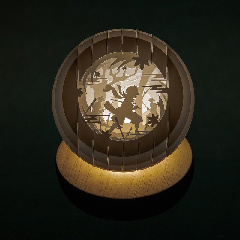 Light and Shadow Paper Carved Night Light - Genshin Manyo Exquisite Model - โคมไฟ - กระดาษ 