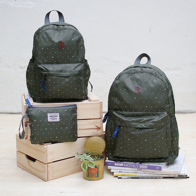 Mildred MINI Storage Backpack_Olive Green_105422 - กระเป๋าเป้สะพายหลัง - เส้นใยสังเคราะห์ สีเขียว