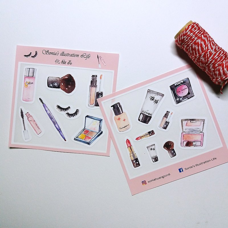 Cosmetics stickers - Stickers - Paper 