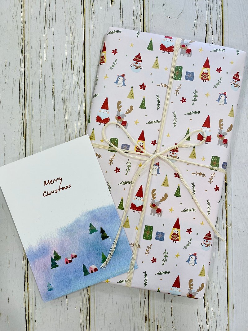 Elf Christmas Wrapping Paper_A total of 2 styles to choose from - กล่องของขวัญ - กระดาษ 