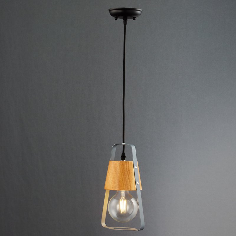 [Old Decoration] Industrial style chandelier PL-1741 with LED 6.5W bulb - โคมไฟ - โลหะ สีเทา
