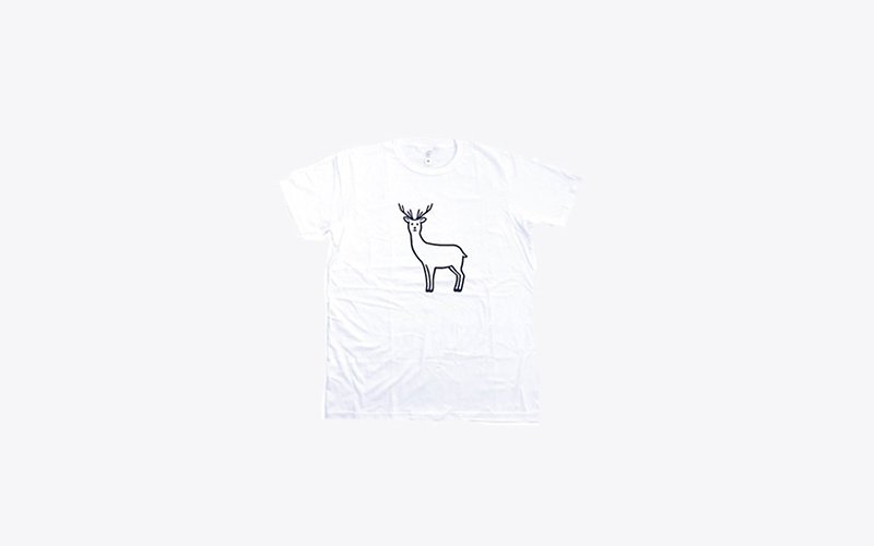 NORITAKE-SAFE DEER (white) - Unisex Hoodies & T-Shirts - Cotton & Hemp White