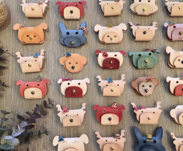 動物捲線器3入組 設計館行板手作 Andante 革製 Pinkoi