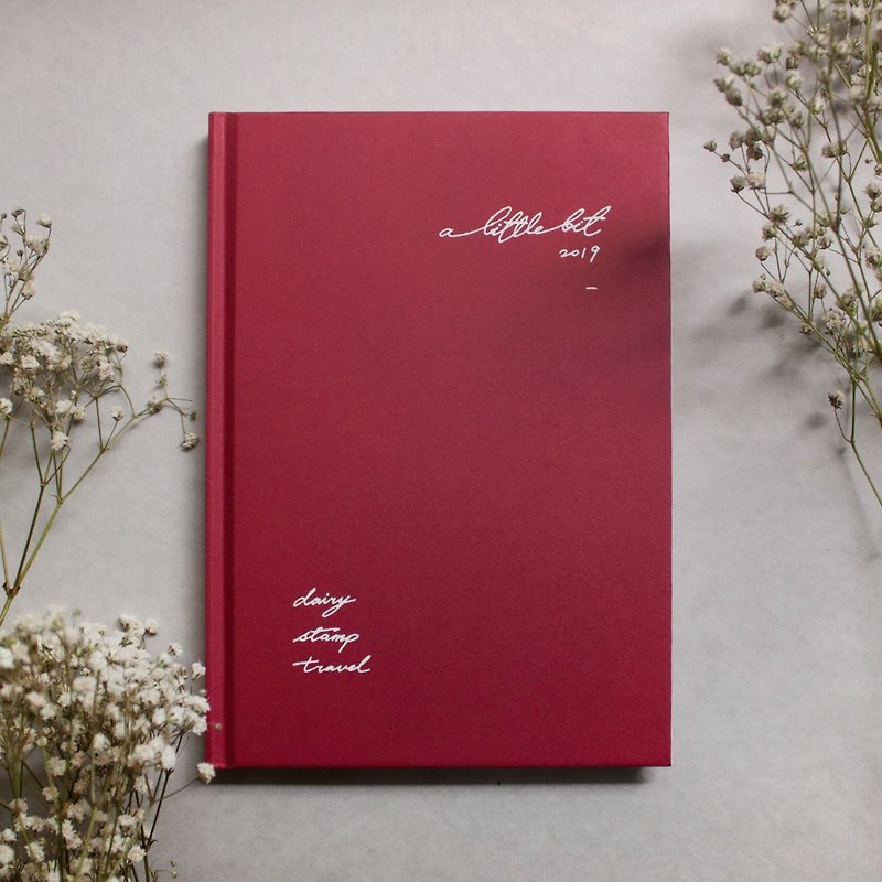 2019 a little bit - a little bit Zhou Zhi - blush - สมุดบันทึก/สมุดปฏิทิน - กระดาษ สีแดง