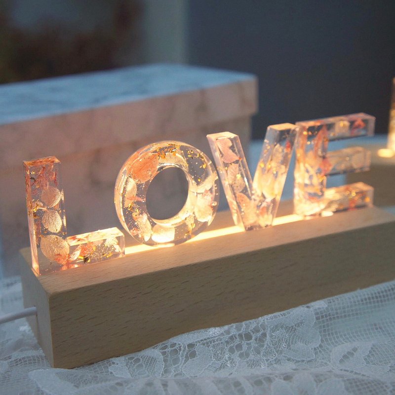 Customized Romantic Preserved Flower Night Light - Lighting - Plants & Flowers Red