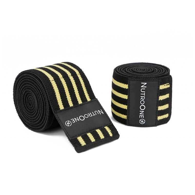 Four Colors Available - Yellow Gym Training Bandage - Protects Knee Joints | Use During Workout - Fitness Equipment - Other Materials 