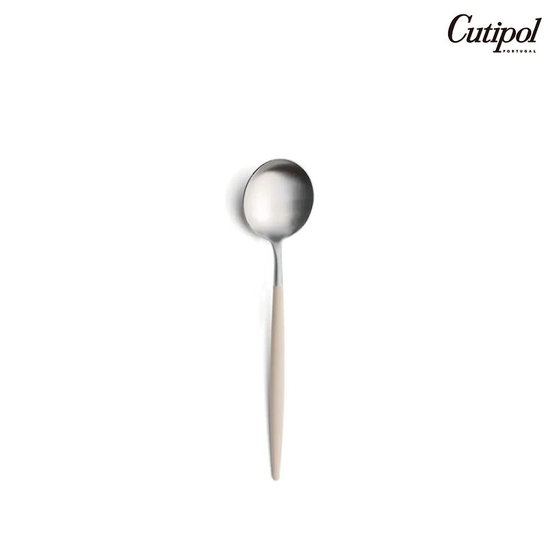 葡萄牙Cutipol GOA系列奶茶柄21cm主餐匙 - 餐具/刀叉湯匙 - 不鏽鋼 卡其色