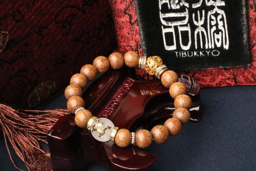 TIBUKKYO德榕藏品 老料滿花六道木 降龍木佛珠 念珠 8mm 生肖龍隔珠 客製化串珠設計