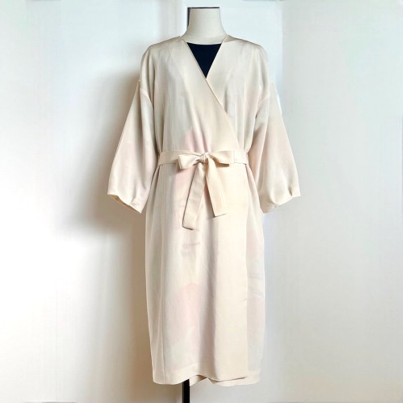 Pinkoi Proxy Purchase -  Robe coat [shipping included] Kimono remake with lining, white - Women's Casual & Functional Jackets - Cotton & Hemp 