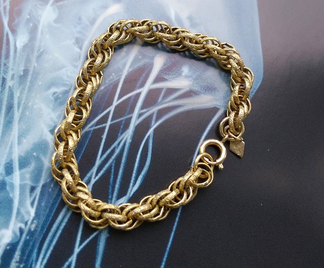 SARAHCOVブレスレット Bracelet Sarah Cov 7 1/4'' Long Silver Tone Metal Bracelet