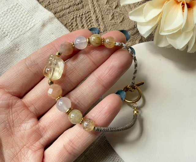 【高品質】激レア 貔貅 (ひきゅう) シトリン ブレスレット 金運上昇 商売繁盛 高品質】激レア 貔貅 (ひきゅう) シトリン ブレスレット 金運