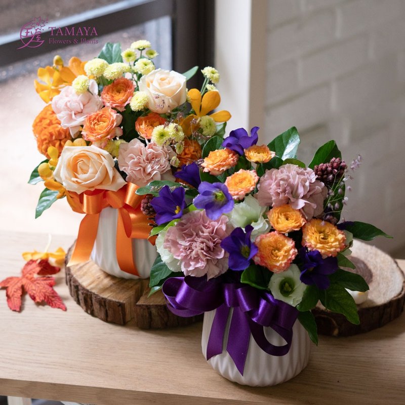 [Magic Potion] Halloween Potted Flowers Flower Basket Congratulations Flower Gift - ตกแต่งต้นไม้ - พืช/ดอกไม้ สีม่วง