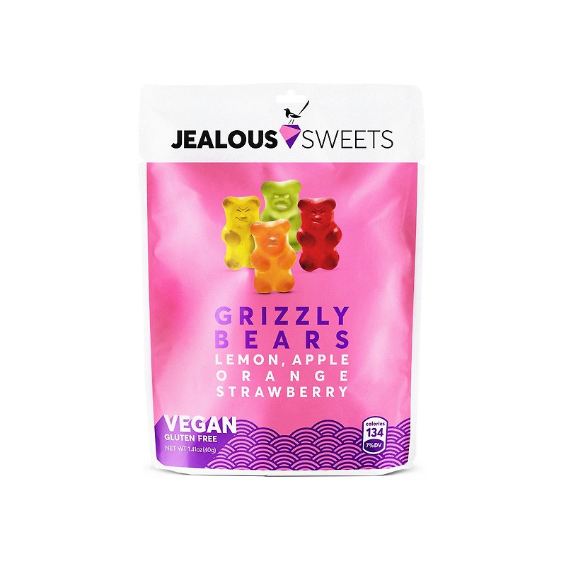 其他材質 零食/點心 - Jealous Sweets 法國製造健康純素果汁軟糖 - 嬲嬲熊軟糖