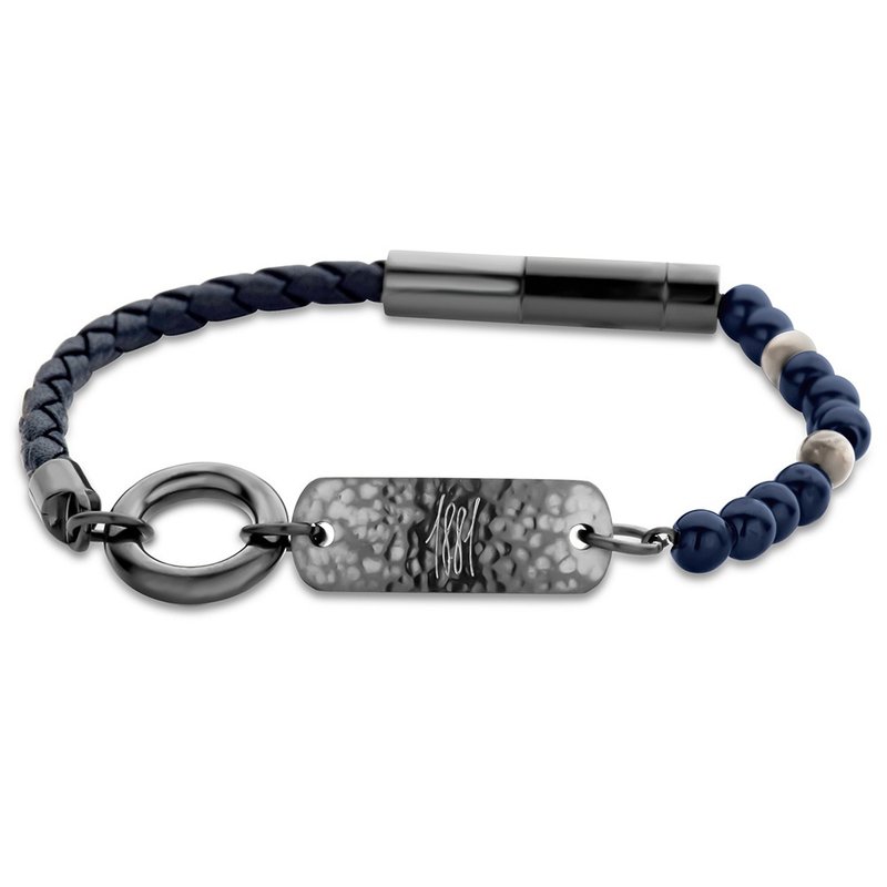 CERRUTI 1881 限量2折 編織不銹鋼吊牌手 全新專櫃展示品 - 手鍊/手環 - 其他金屬 
