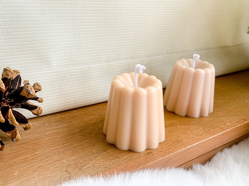 【2 CLILLO CANDLES】誕生日プレゼントにおすすめ デザート 香りのキャンドル 韓国キャンドル - アロマ・線香 - 蝋 ブラウン