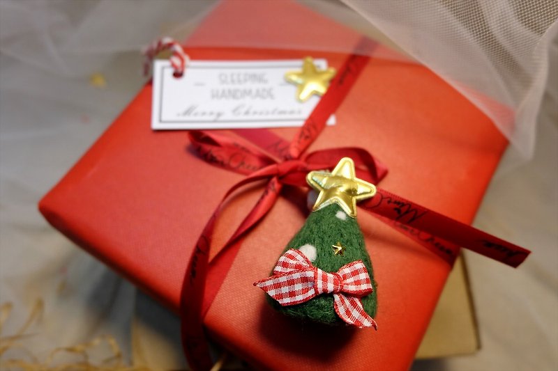 Christmas gift exchange gift [hanging a little star for you] bag hanging/key ring - ที่ห้อยกุญแจ - ขนแกะ หลากหลายสี
