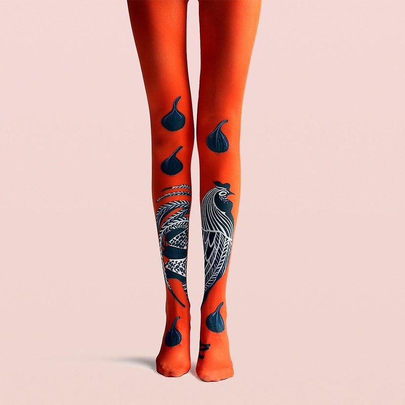 viken plan 設計師品牌 連褲襪 棉襪 創意絲襪 圖案絲襪 鴻鳴 - 襪子 - 棉．麻 