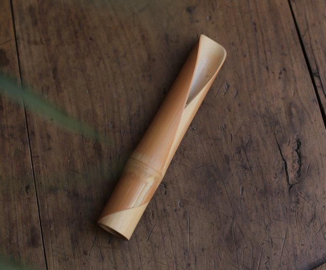 竹筒 雕刻 竹製品 | 小さな斑点のある竹筒 | 茶筒と小物 | 手磨きの自然で