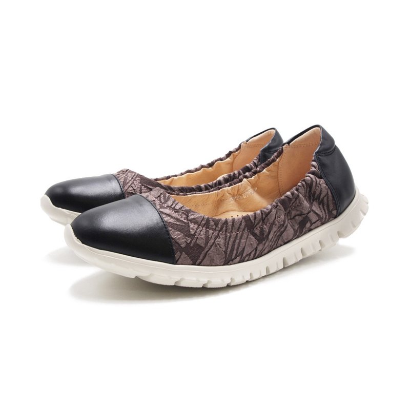 PQ 閃布彈力休閒鞋 女鞋-黑色 - 女休閒鞋/帆布鞋 - 真皮 