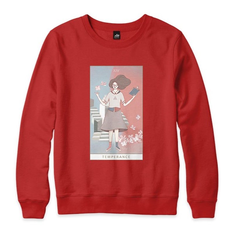 XIV | Temperance-Red-Unisex University T - Men's T-Shirts & Tops - Cotton & Hemp Red