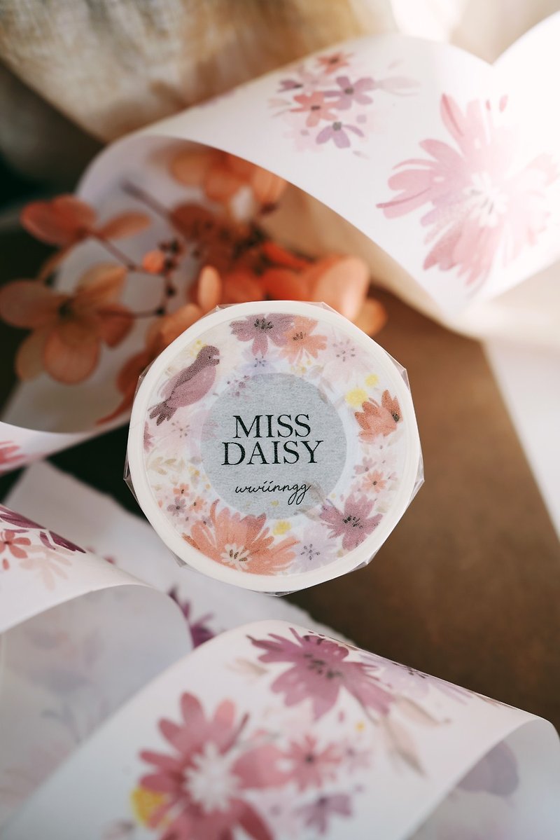 Washi Tape (Special Oil with Release Paper) - Miss Daisy - Washi Tape - Paper Red