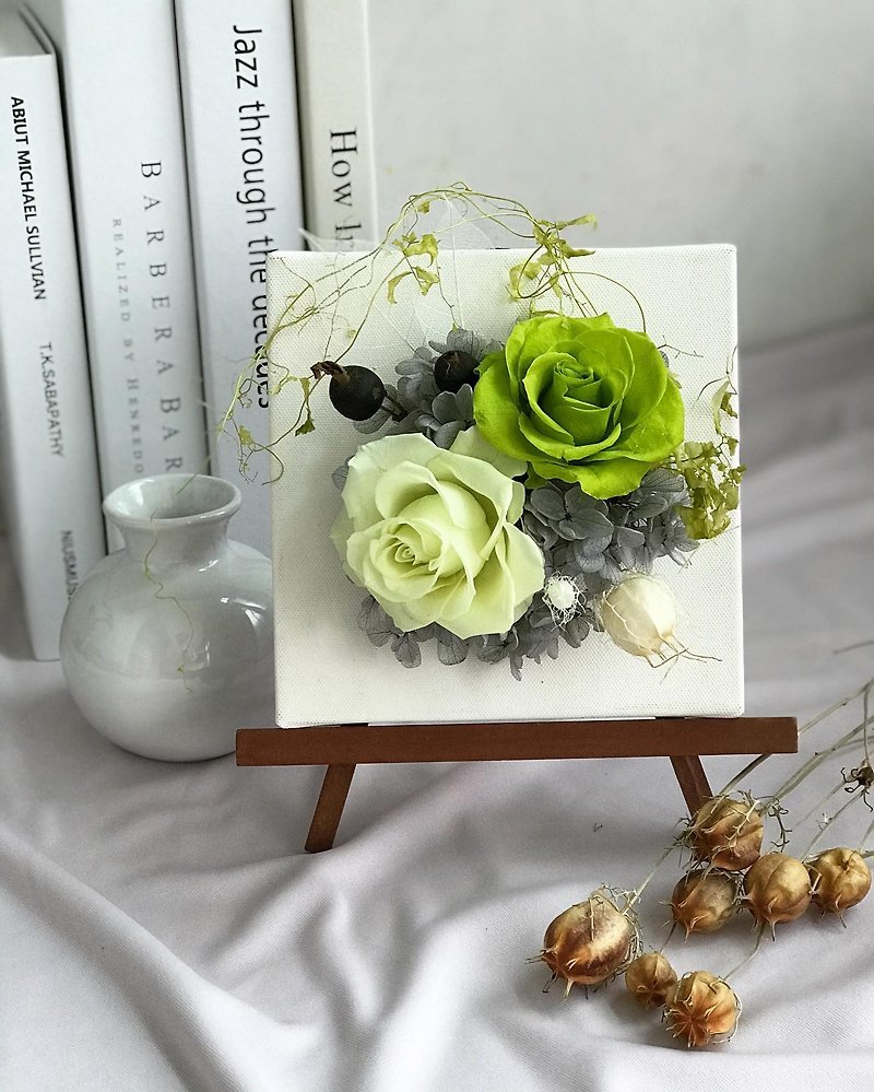 Preserved Flower Canvas Flower//Preserved Flower/Home Decoration/Office Healing Small Objects/Gift Small Objects