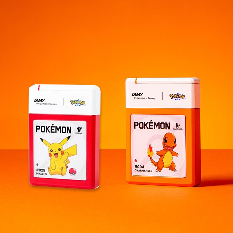 LAMY X POKÉMON / Cassette Ink Tube Black / Joint Limited Edition - Pikachu + Charmander - น้ำหมึก - กระดาษ สีดำ