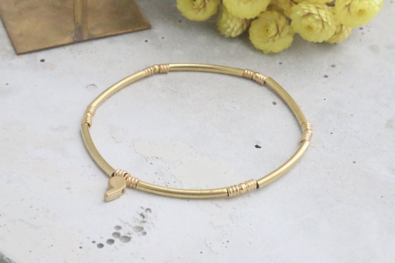 Brass bracelet 0919 whistle - Bracelets - Other Metals Gold