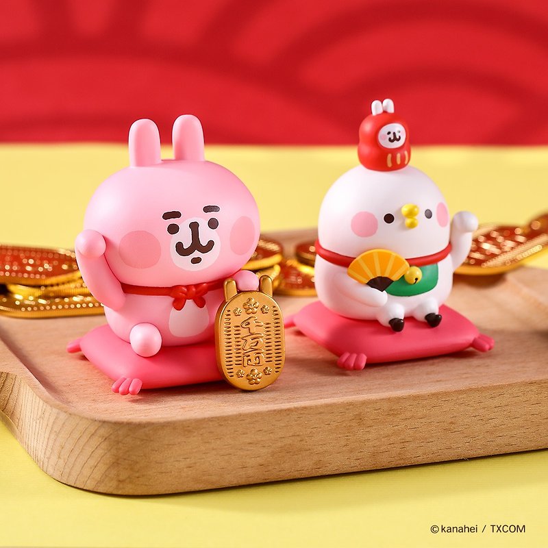 Yanda Kanahei's small animal fortune doll P help/Pink Bunny - ตุ๊กตา - พลาสติก หลากหลายสี