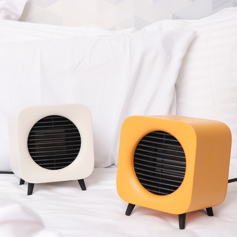 [A must-have for cold snaps] ROOMMI Cute Cube ceramic electric heater/heater (two colors available) - เครื่องใช้ไฟฟ้าขนาดเล็กอื่นๆ - เครื่องลายคราม สีส้ม