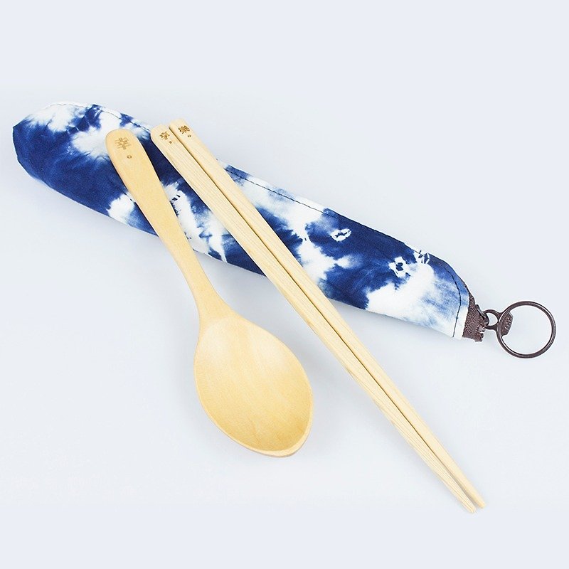 卓也藍染 - 好食光 / 藍染餐具組 - 筷子/筷架 - 其他材質 