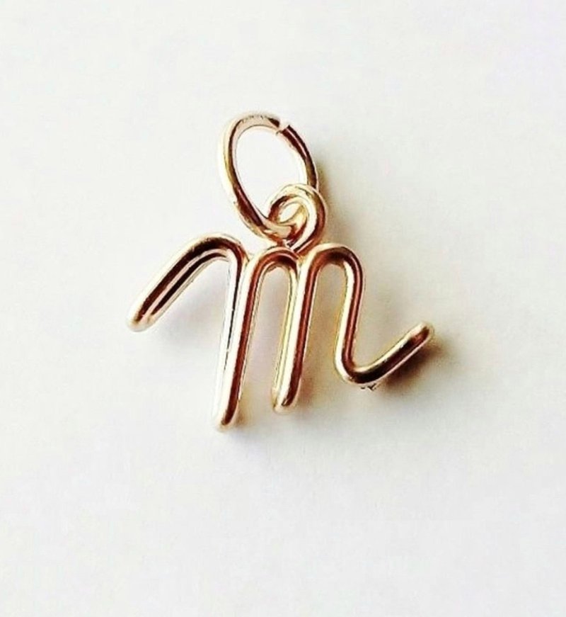 Initial charms for interchangeable necklaces - Charms - Other Metals Gold