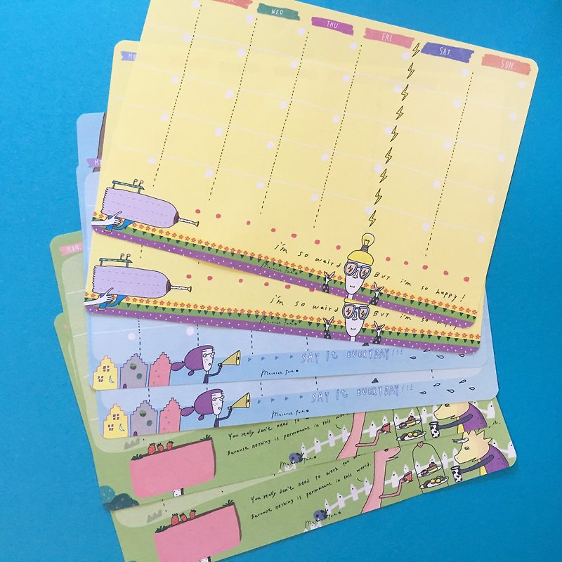 Happy Pack | Wall Calendar Paper(6 in) - ปฏิทิน - กระดาษ หลากหลายสี