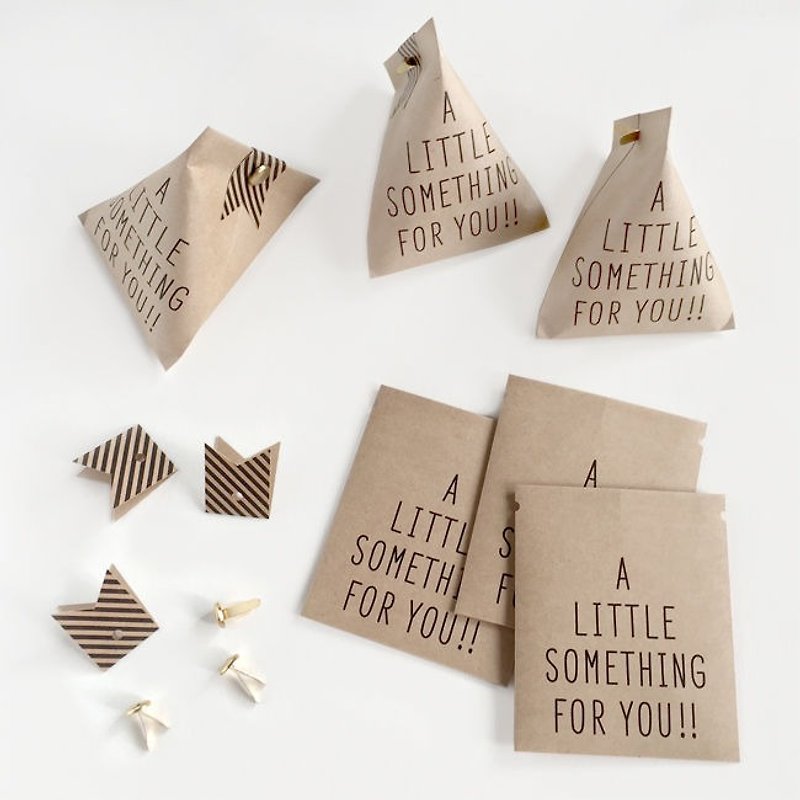 KNOOP WORKS LITTLE SOMETHING Mini Bag (Kraft) - วัสดุห่อของขวัญ - กระดาษ สีนำ้ตาล