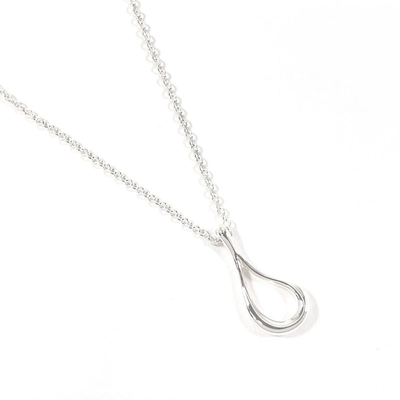 【日本直送 中古美品】ティファニー TIFFANY&Co. ネックレス ペンダント オープン ティアドロップ エルサペレッティ シルバー925 - 項鍊 - 純銀 銀色